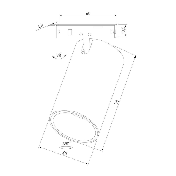 Трековый светодиодный светильник Elektrostandard Mini Magnetic 85159/01 a065646 Трековый светодиодный светильник Elektrostandard Mini Magnetic 85159/01 a065646