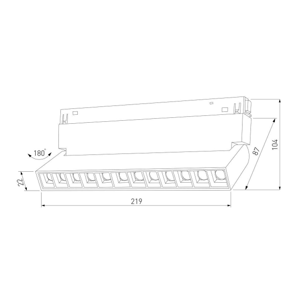 Трековый светодиодный светильник Elektrostandard Slim Magnetic 85010/01 a067370 Трековый светодиодный светильник Elektrostandard Slim Magnetic 85010/01 a067370