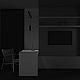 Трековый подвесной светильник Voltega Эксилайт / Exilight VGL041-4-12W3K-M-DS-B