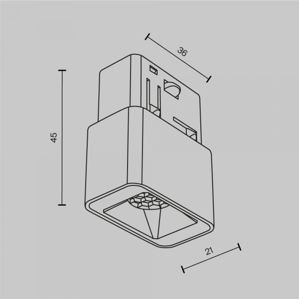 Трековый светодиодный светильник Maytoni Technical Exility Points S TR100-2-2W4K-S-B Трековый светодиодный светильник Maytoni Technical Exility Points S TR100-2-2W4K-S-B