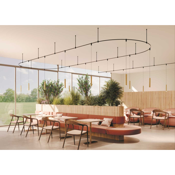 Трековый подвесной светильник Maytoni Technical Skim TR210-1-5W3K-M-BBS