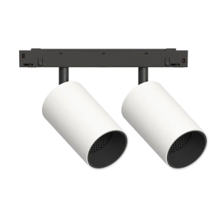 GRAFFIT Трековый светильник TWIN-SPOT LED 48В 2x10Вт 3000К CRI90 15° NO-DIM белый песок