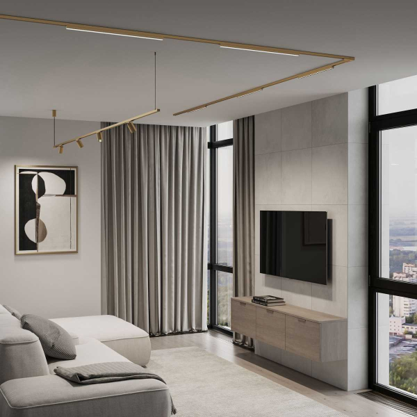 Трековый светильник Elektrostandard Brass Line a071847