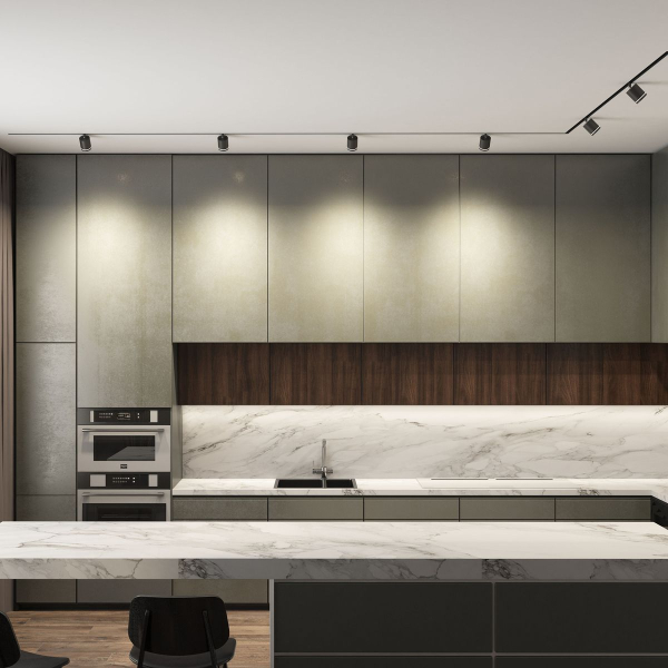 Трековый светодиодный светильник Denkirs DK6400-BK