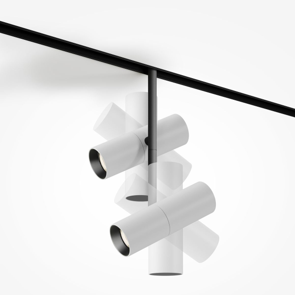 Трековый светодиодный светильник Maytoni Technical Magnetic Exility Elti Duo TR005-4-2X12W-DS-BW