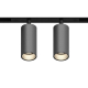 GRAFFIT Трековый светильник TWIN-SPOT LED 48В 2x6Вт 4000К CRI90 15° NO-DIM глубокий графит