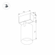 Трековый светодиодный светильник для магнитного шинопровода Arlight Mag-Spot-45-R85-12W Warm3000 032647