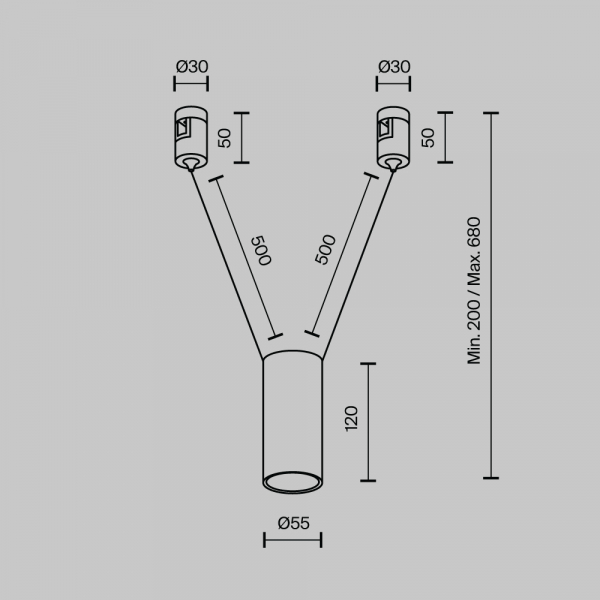 Трековый светильник Maytoni Technical TR157-1-12W4K-PT
