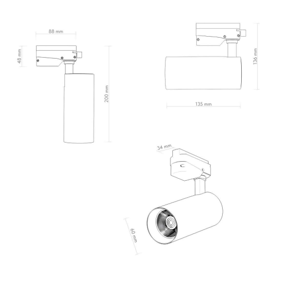 Трековый светильник Denkirs DK6451-BK Трековый светильник Denkirs DK6451-BK