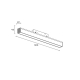 Трековый линейный светильник Hesby Lighting ElDeko, 12Вт-4000К, чёрный HSBL_0078