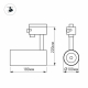 Трековый светодиодный светильник Arlight LGD-Zeus-Truecolor-4TR-R100-30W Warm3000 CRI98 031429