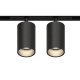 GRAFFIT Трековый светильник TWIN-SPOT LED 48В 2x10Вт 4000К CRI90 36° NO-DIM угольно-черный
