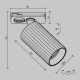 Трековый светильник Maytoni Technical Calipso TR218-1-GU10-BK