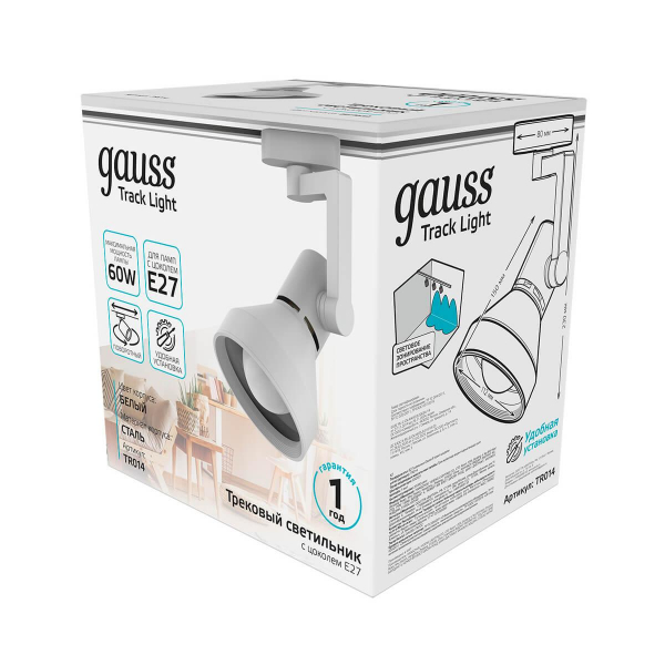 Трековый светильник Gauss Track Light Bulb TR014 Трековый светильник Gauss Track Light Bulb TR014