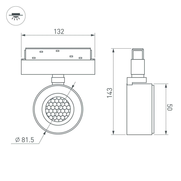 Трековый светодиодный светильник Arlight Mag-Orient-Point-R80-12W Day4000-Mix 048406 Трековый светодиодный светильник Arlight Mag-Orient-Point-R80-12W Day4000-Mix 048406