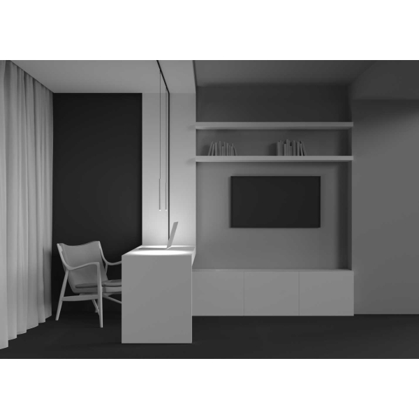 Трековый подвесной светильник Maytoni Technical Skim TR191-1-3W4K-M-BW