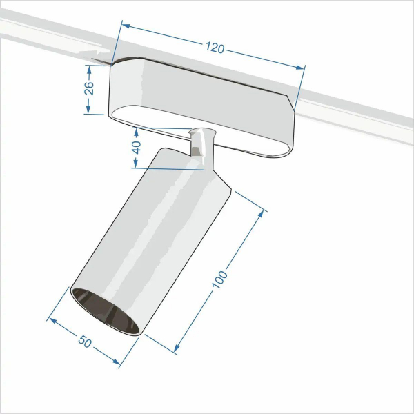 Трековый светильник ZZOK Nemo 12W Smart White NS12-WH-S Трековый светильник ZZOK Nemo 12W Smart White NS12-WH-S