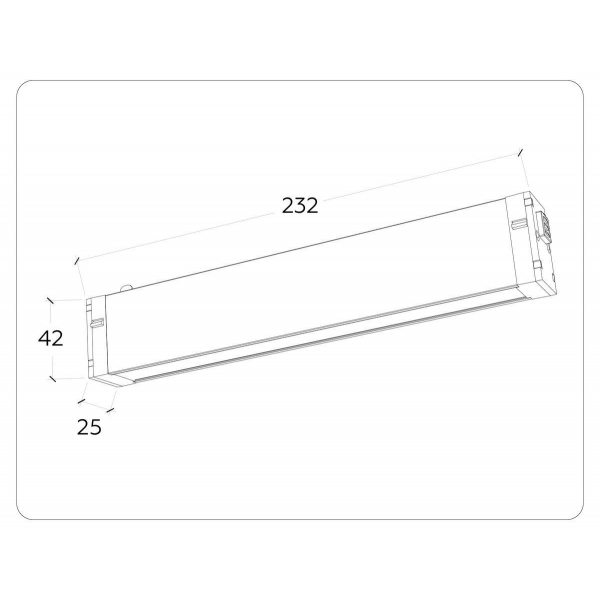 Трековый светодиодный светильник Ambrella Light Track System Magnetic 220V GL1262 Трековый светодиодный светильник Ambrella Light Track System Magnetic 220V GL1262