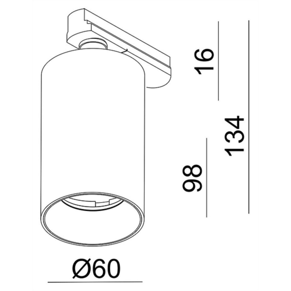 Трековый светильник Deko-Light Can 707081