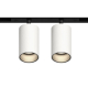 GRAFFIT Трековый светильник TWIN-SPOT LED 48В 2x10Вт 4000К CRI90 15° NO-DIM белый песок