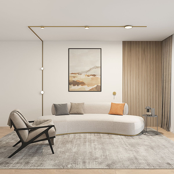 Трековый светодиодный светильник Denkirs Shine Flow DK5761-SB