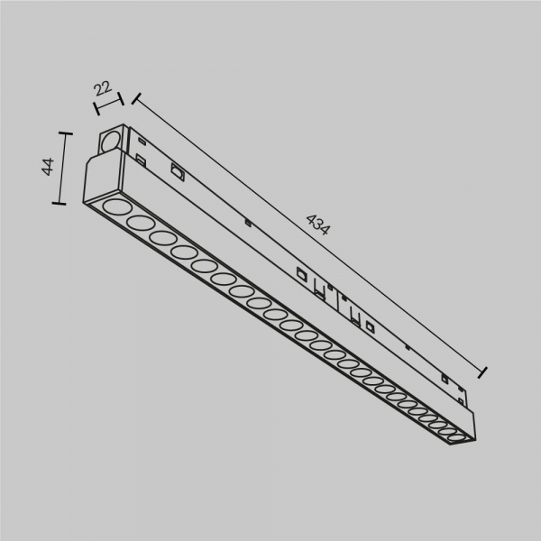 Трековый светодиодный светильник Maytoni Technical Exility Points TR031-4-24WTW-DD-W Трековый светодиодный светильник Maytoni Technical Exility Points TR031-4-24WTW-DD-W