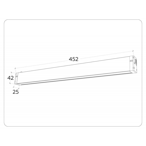 Трековый светодиодный светильник Ambrella Light Track System Magnetic 220V GL1282 Трековый светодиодный светильник Ambrella Light Track System Magnetic 220V GL1282