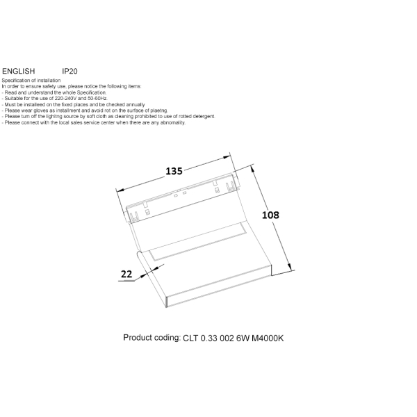 Трековый светодиодный светильник Crystal Lux Space CLT 0.33 002 6W WH M4000K