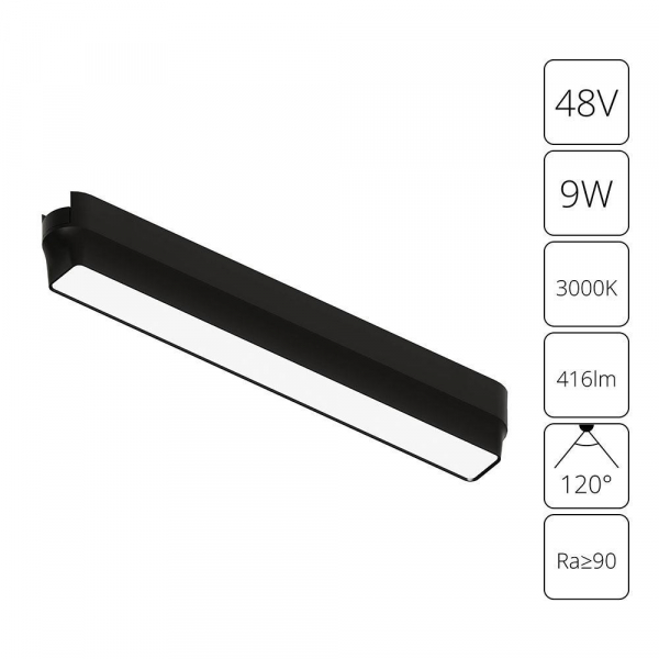 Трековый светодиодный светильник Arte Lamp Rapid A1153PL-1BK Трековый светодиодный светильник Arte Lamp Rapid A1153PL-1BK