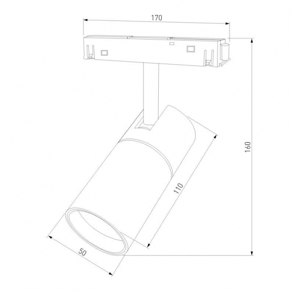 Трековый светодиодный светильник Elektrostandard Slim Magnetic 85011/01 a057199 Трековый светодиодный светильник Elektrostandard Slim Magnetic 85011/01 a057199