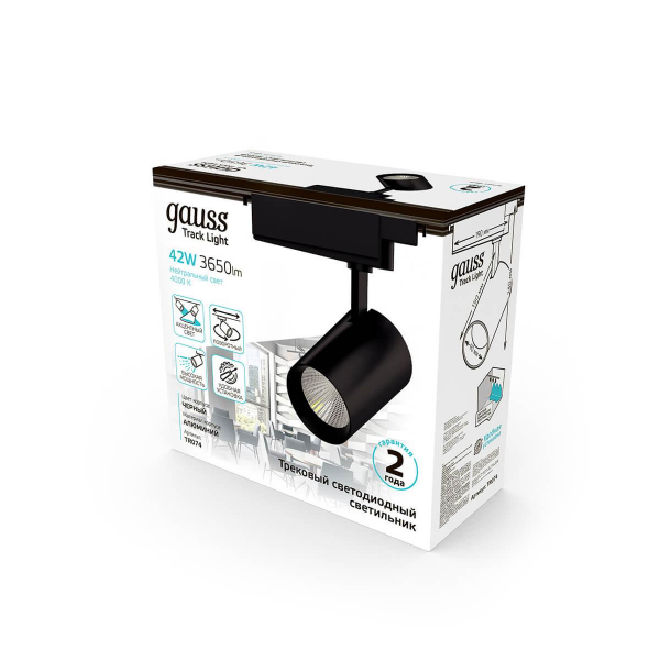 Трековый светодиодный светильник Gauss Track Light Led TR074 Трековый светодиодный светильник Gauss Track Light Led TR074