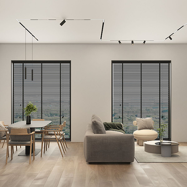 Трековый светодиодный светильник Denkirs Simple Spot DK8210-BK