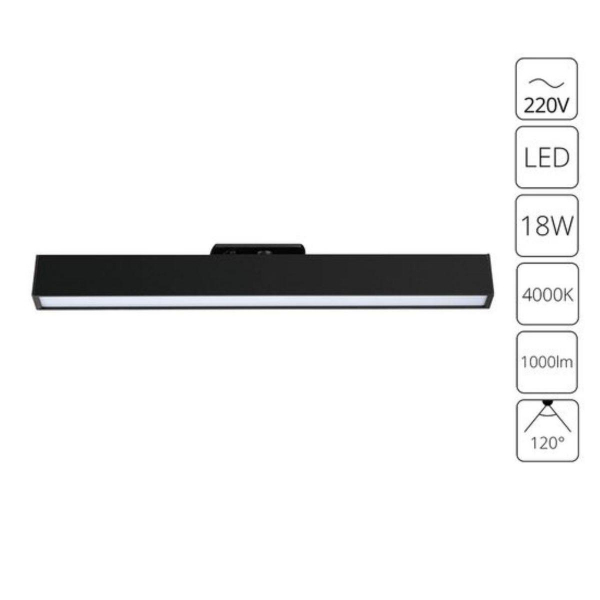 Трековый светодиодный светильник Arte Lamp Lineetta A4576PL-1BK Трековый светодиодный светильник Arte Lamp Lineetta A4576PL-1BK