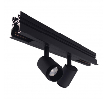 Трековый светодиодный светильник Elvan PJ-2002-2x6W-WW-BK