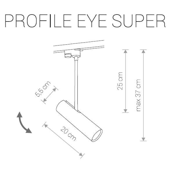 Трековый светильник Nowodvorski Profile Eye Super 9245 Трековый светильник Nowodvorski Profile Eye Super 9245