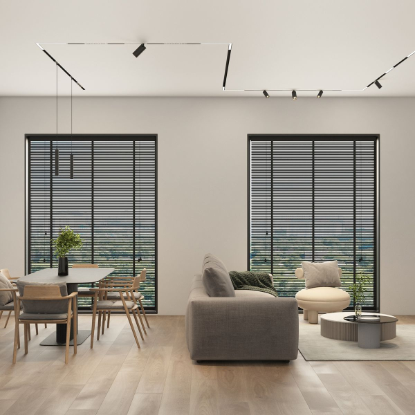 Трековый светодиодный светильник Denkirs Simple Linear DK8114-BK