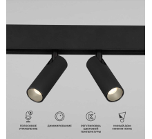 Трековый светодиодный светильник Elektrostandard Slim Magnetic Dim Dual 85056/01 черный a063528