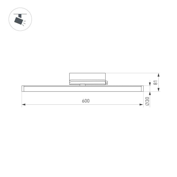 Трековый светодиодный светильник Arlight LGD-Tube-Turn-4TR-L600-20W Warm3000 036298(1) Трековый светодиодный светильник Arlight LGD-Tube-Turn-4TR-L600-20W Warm3000 036298(1)