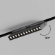 Трековый линейный светильник направленного света Hesby Lighting ElDeko 12Вт-4000К, чёрный HSBL_0084