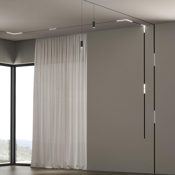 Трековый подвесной светодиодный светильник Elektrostandard Slim Magnetic Amend 85519/01 черный a063426 Трековый подвесной светодиодный светильник Elektrostandard Slim Magnetic Amend 85519/01 черный a063426