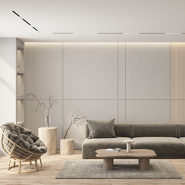 Трековый светодиодный светильник Denkirs Simple Linear DK8103-BK