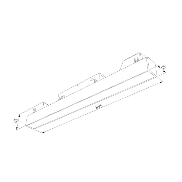 Трековый светодиодный светильник Elektrostandard Slim Magnetic 85034/01 a067375 Трековый светодиодный светильник Elektrostandard Slim Magnetic 85034/01 a067375