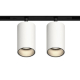 GRAFFIT Трековый светильник TWIN-SPOT LED 48В 2x10Вт 3000К CRI90 36° NO-DIM белый песок