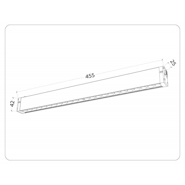 Трековый светодиодный светильник Ambrella Light Track System Magnetic 220V GL1313 Трековый светодиодный светильник Ambrella Light Track System Magnetic 220V GL1313