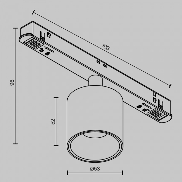 Трековый светодиодный светильник Maytoni Technical Magnetic Exility Alfa S TR132-4-7W-DS-B Трековый светодиодный светильник Maytoni Technical Magnetic Exility Alfa S TR132-4-7W-DS-B