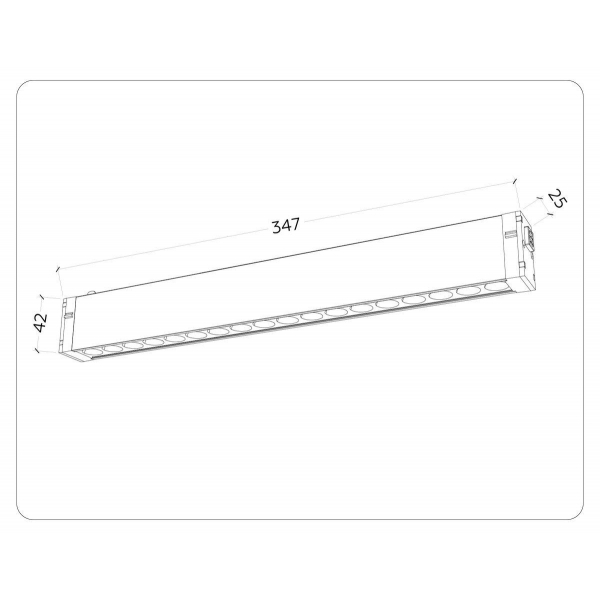 Трековый светодиодный светильник Ambrella Light Track System Magnetic 220V GL1311 Трековый светодиодный светильник Ambrella Light Track System Magnetic 220V GL1311