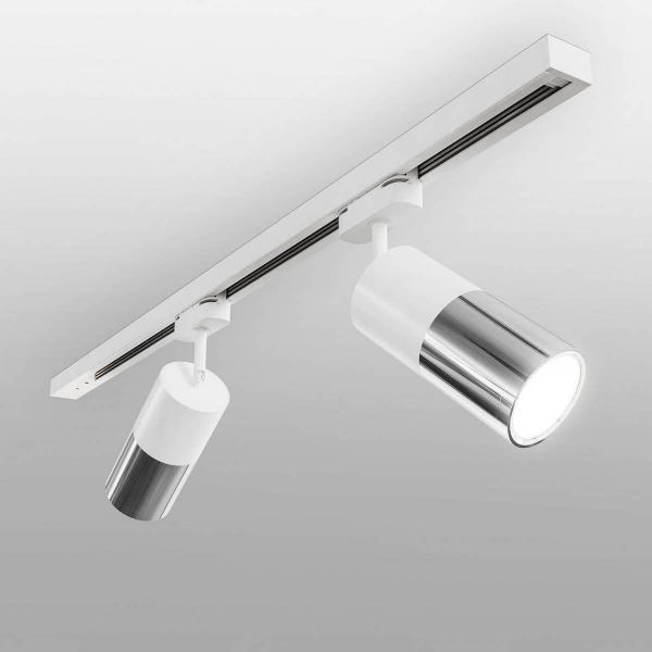 Трековый светодиодный светильник Elektrostandard Avantag белый матовый/хром 6W LTB27 a047018 Трековый светодиодный светильник Elektrostandard Avantag белый матовый/хром 6W LTB27 a047018