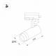 Трековый светодиодный светильник Arlight LGD-Gelios-4TR-R95-40W Day4000 031231