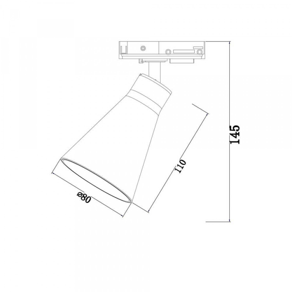 Трековый светильник Maytoni Technical Track lamps TR022-1-GU10-W Трековый светильник Maytoni Technical Track lamps TR022-1-GU10-W