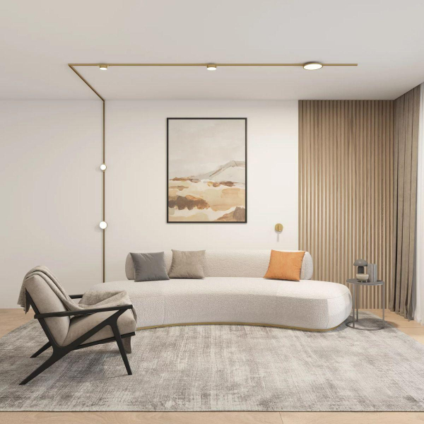 Трековый светодиодный светильник Denkirs Shine Flow DK5761-SB Трековый светодиодный светильник Denkirs Shine Flow DK5761-SB